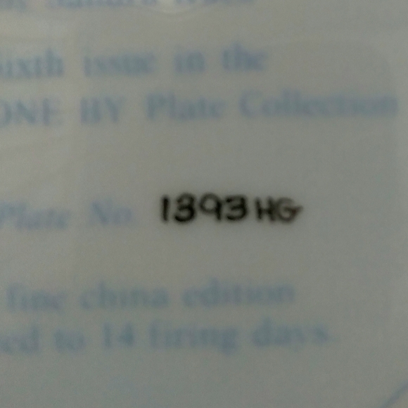 Vintage Plate by Sandra Kuck Days Gone By Collection - Picture 6 of 6